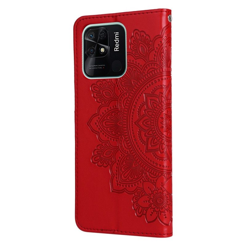 Kotelot Xiaomi Redmi 10C Suojaketju Kuori Strappy Mandala