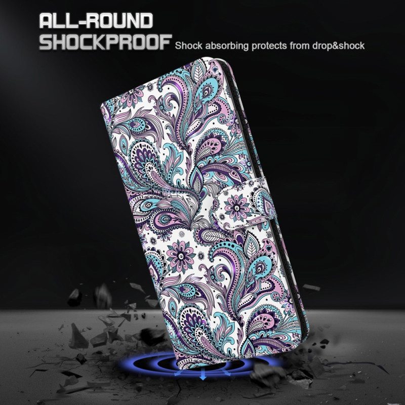 Kotelot Xiaomi Redmi 10C Suojaketju Kuori Strappy Paisley -kuvio