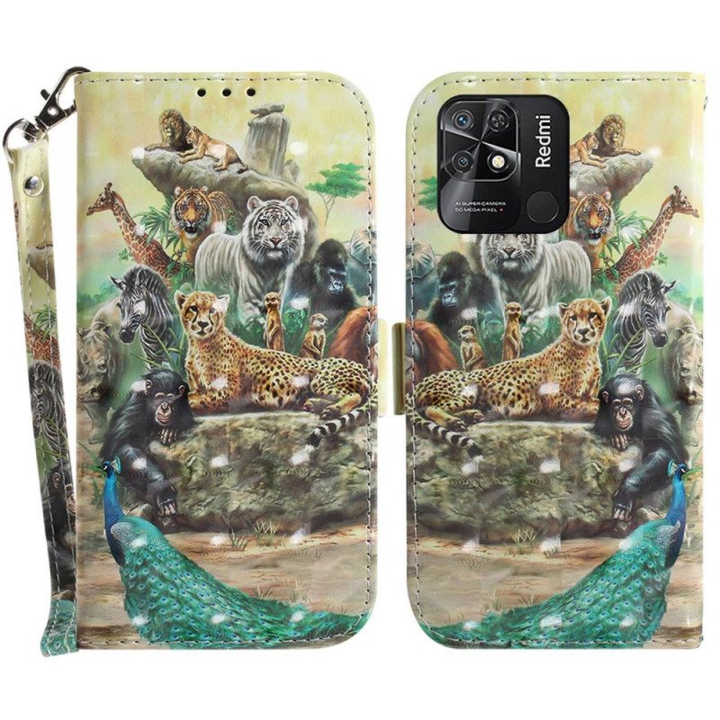 Kotelot Xiaomi Redmi 10C Suojaketju Kuori Thong Safari