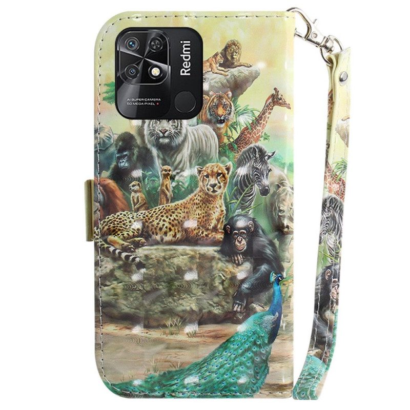 Kotelot Xiaomi Redmi 10C Suojaketju Kuori Thong Safari
