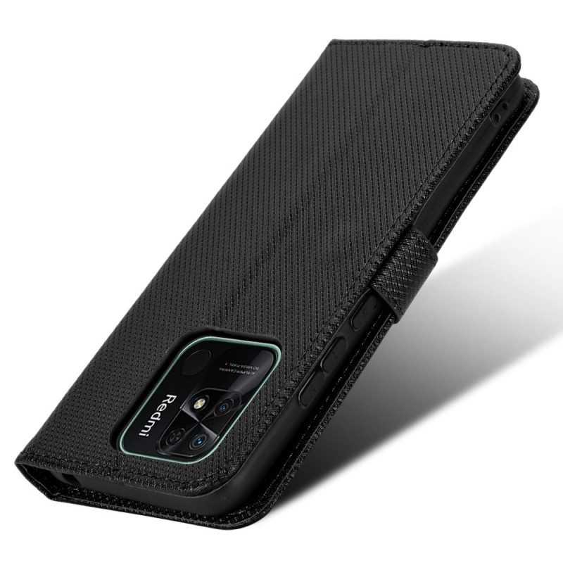 Kotelot Xiaomi Redmi 10C Suojaketju Kuori Tyylikäs Strappy Faux Leather