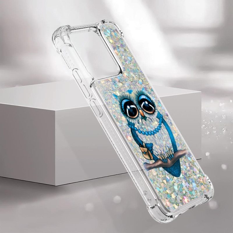 Kuori Xiaomi Redmi 10C Paljetteja Neiti Pöllö