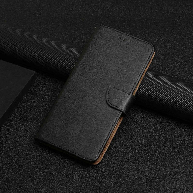 Nahkakotelo Xiaomi Redmi 10C Aitoa Nappan Nahkaa