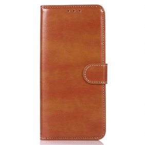 Nahkakotelo Xiaomi Redmi 10C Couture-nahkaefekti