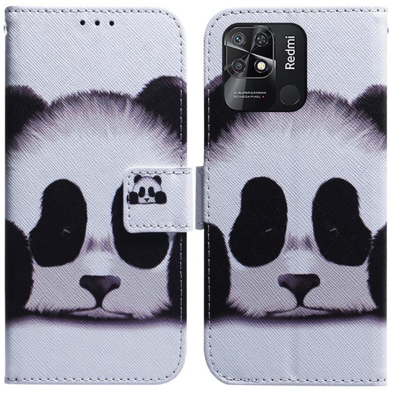 Nahkakotelo Xiaomi Redmi 10C Panda