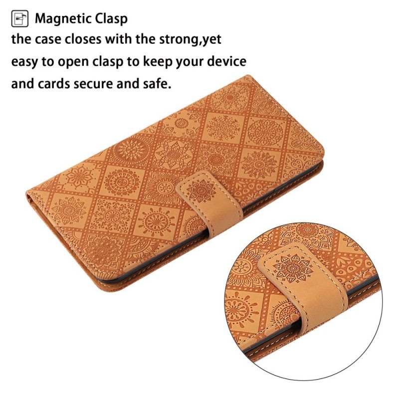 Nahkakotelo Xiaomi Redmi 10C Tapestry Kuvio