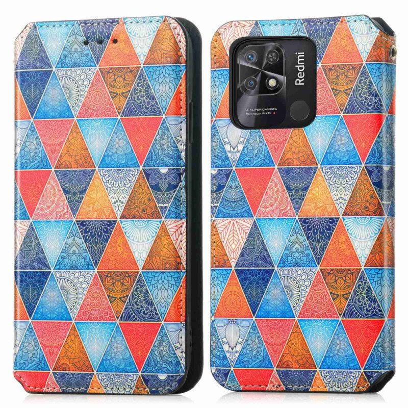 Puhelinkuoret Xiaomi Redmi 10C Kotelot Flip Caseno Rfid -suunnittelu