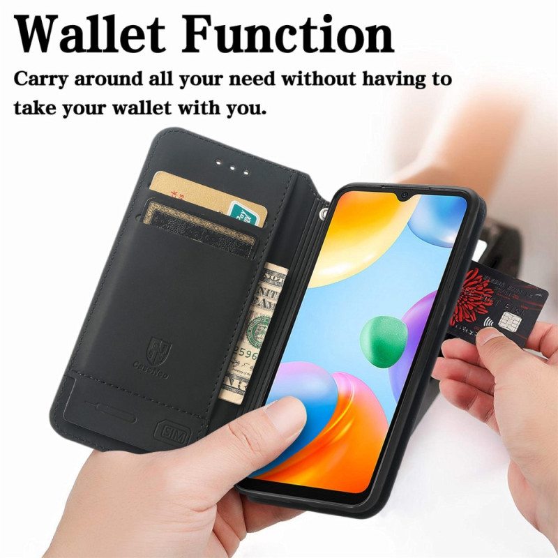 Puhelinkuoret Xiaomi Redmi 10C Kotelot Flip Caseno Rfid -suunnittelu