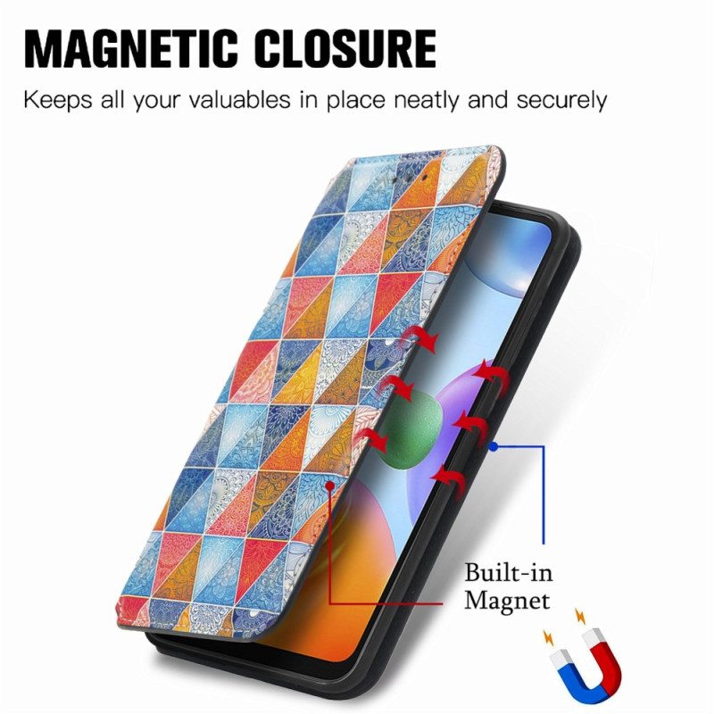 Puhelinkuoret Xiaomi Redmi 10C Kotelot Flip Caseno Rfid -suunnittelu
