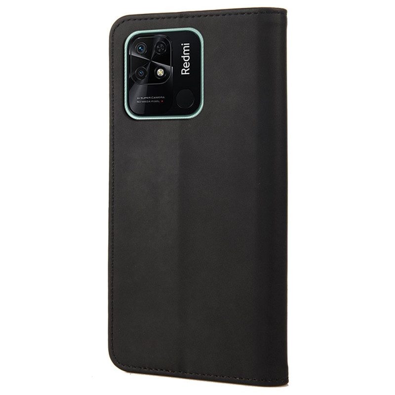 Puhelinkuoret Xiaomi Redmi 10C Kotelot Flip Kaksivärinen Niitillä