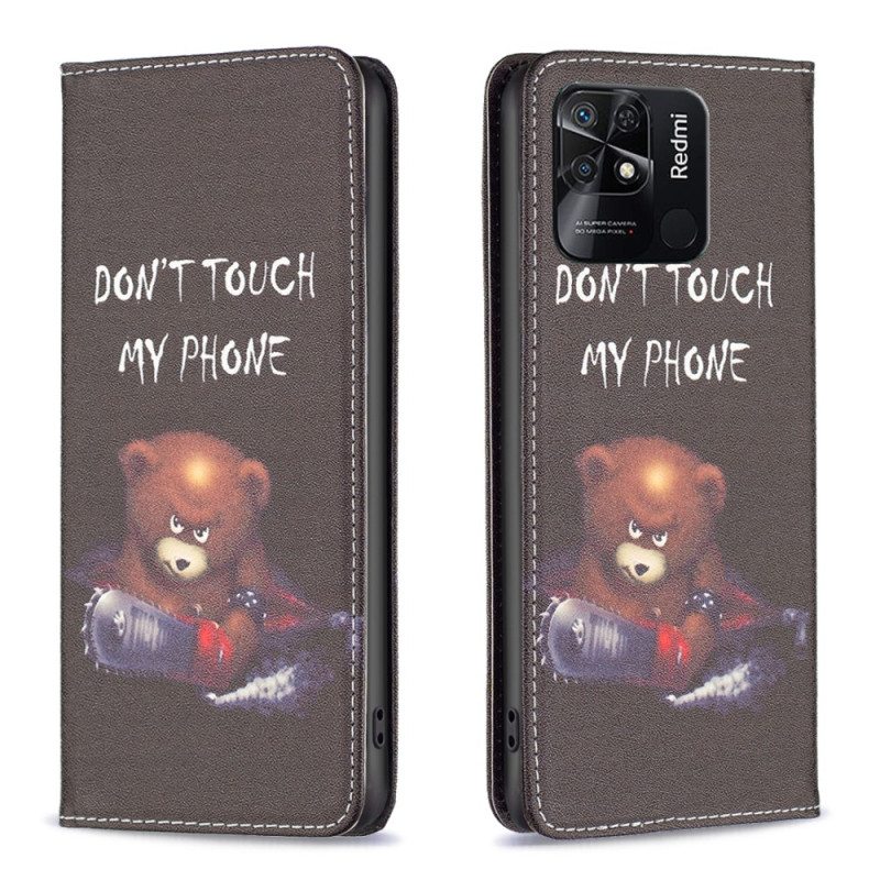 Puhelinkuoret Xiaomi Redmi 10C Kotelot Flip Vaarallinen Karhu