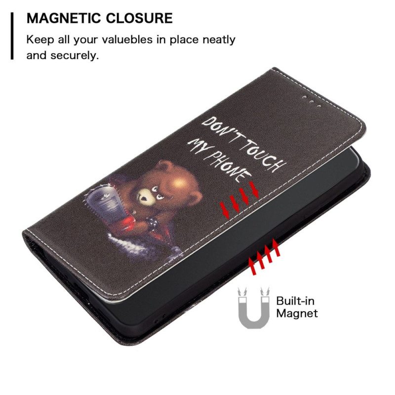 Puhelinkuoret Xiaomi Redmi 10C Kotelot Flip Vaarallinen Karhu