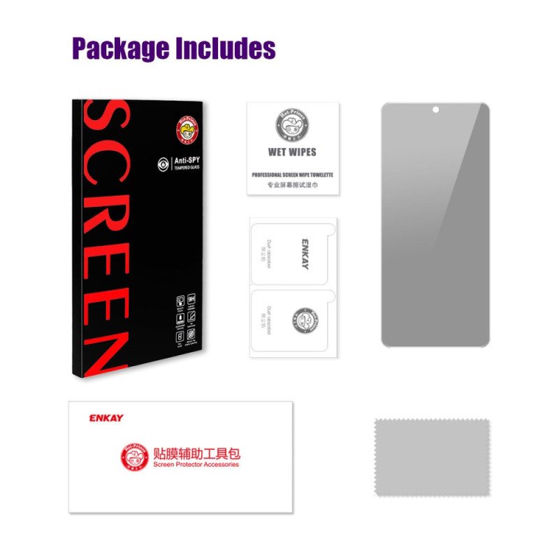 Vakoilunestoinen Karkaistusta Lasista Valmistettu Näytönsuoja Realme C67