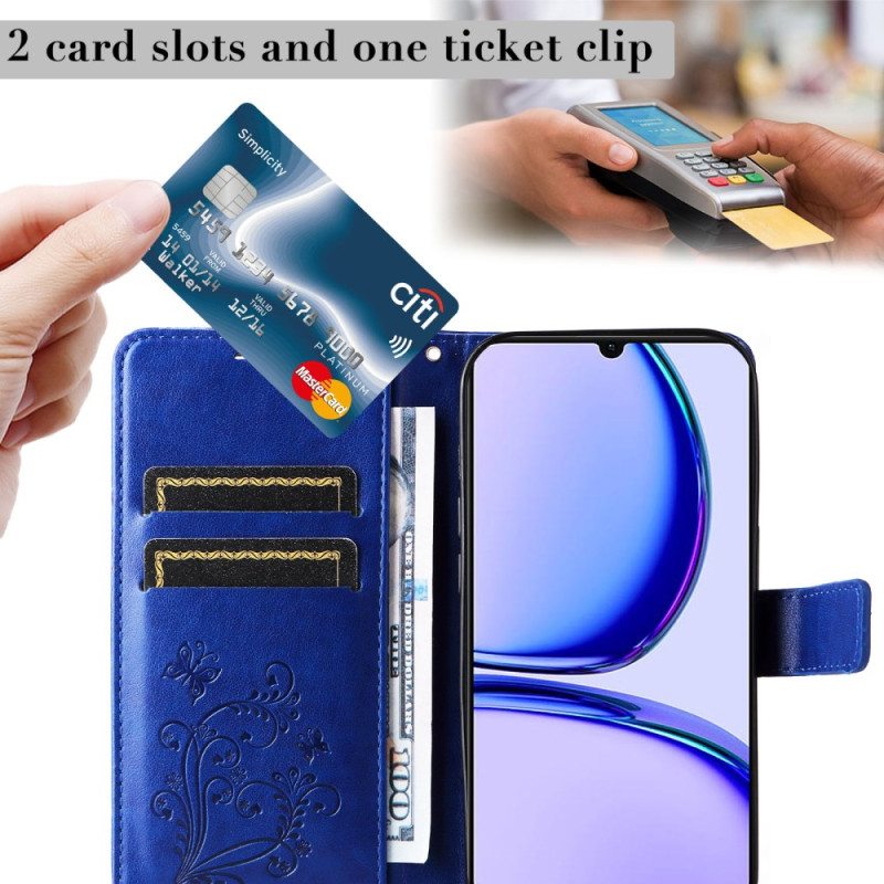 Kotelot Realme C53 Jättiläisperhoset Hihnalla Suojakuori