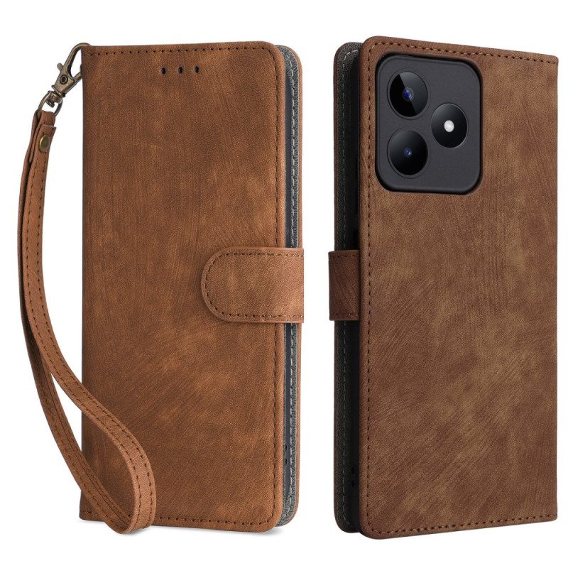 Kotelot Realme C53 Puhelinkuoret Rfid-suoja Nauhalla