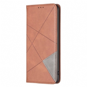 Nahkakotelo Realme C53 Geometrinen Kuvio