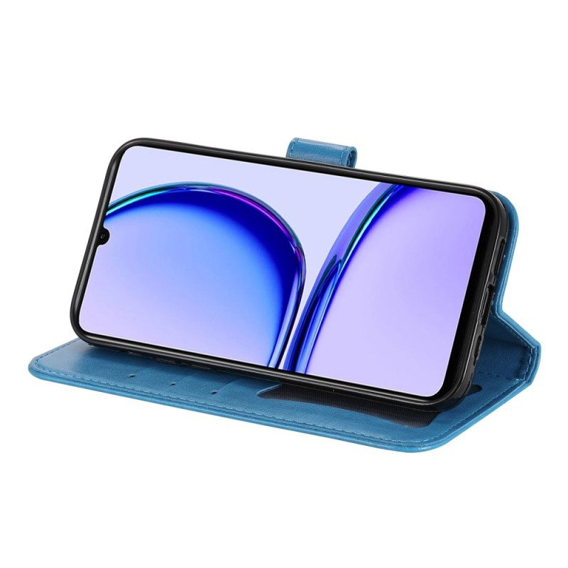 Nahkakotelo Realme C53 Kukat