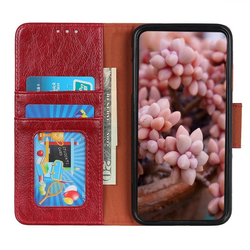 Kotelot Xiaomi Redmi 9T Halkaistu Nappan Nahka