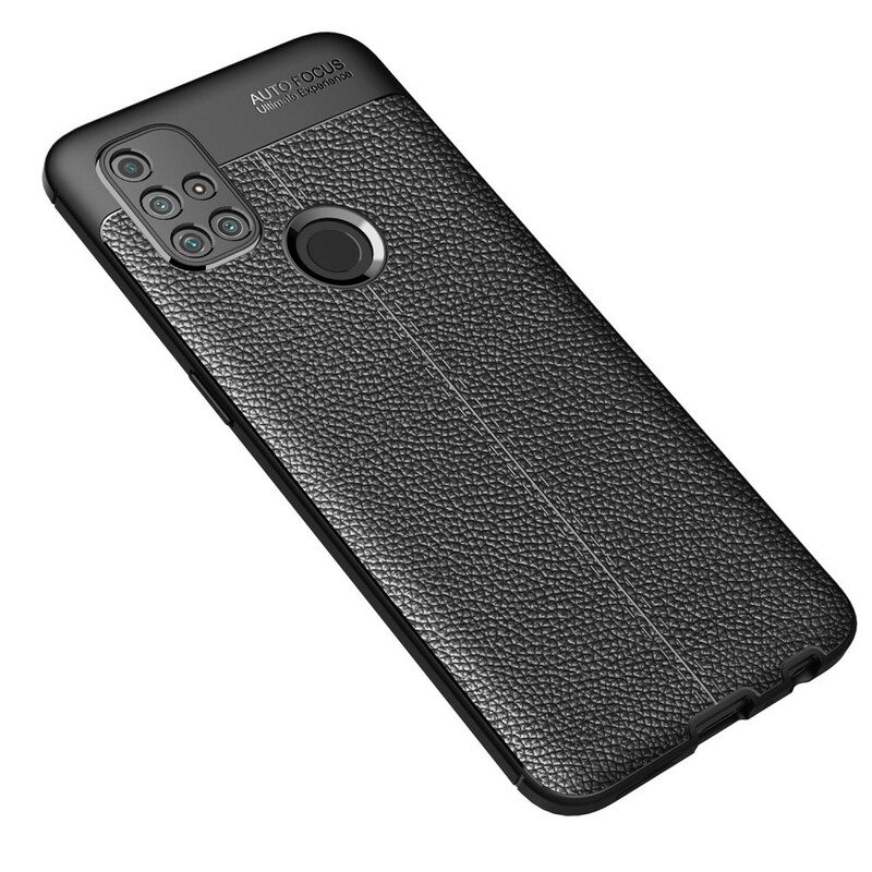 Case OnePlus Nord N10 Kaksilinjainen Litsi-nahkaefekti
