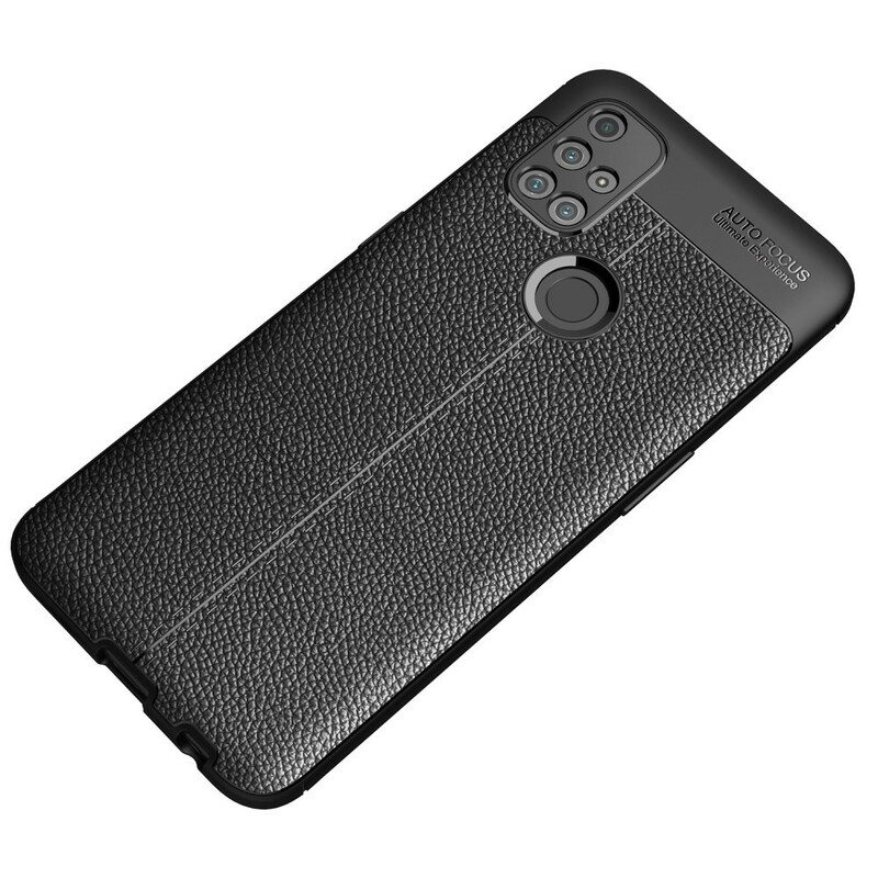 Case OnePlus Nord N10 Kaksilinjainen Litsi-nahkaefekti