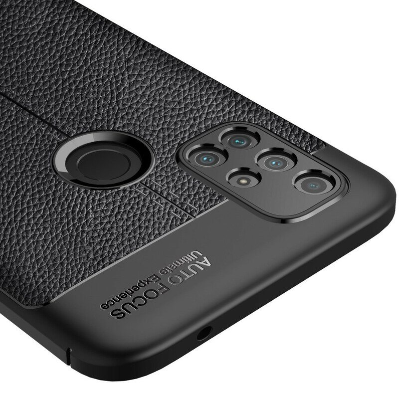 Case OnePlus Nord N10 Kaksilinjainen Litsi-nahkaefekti