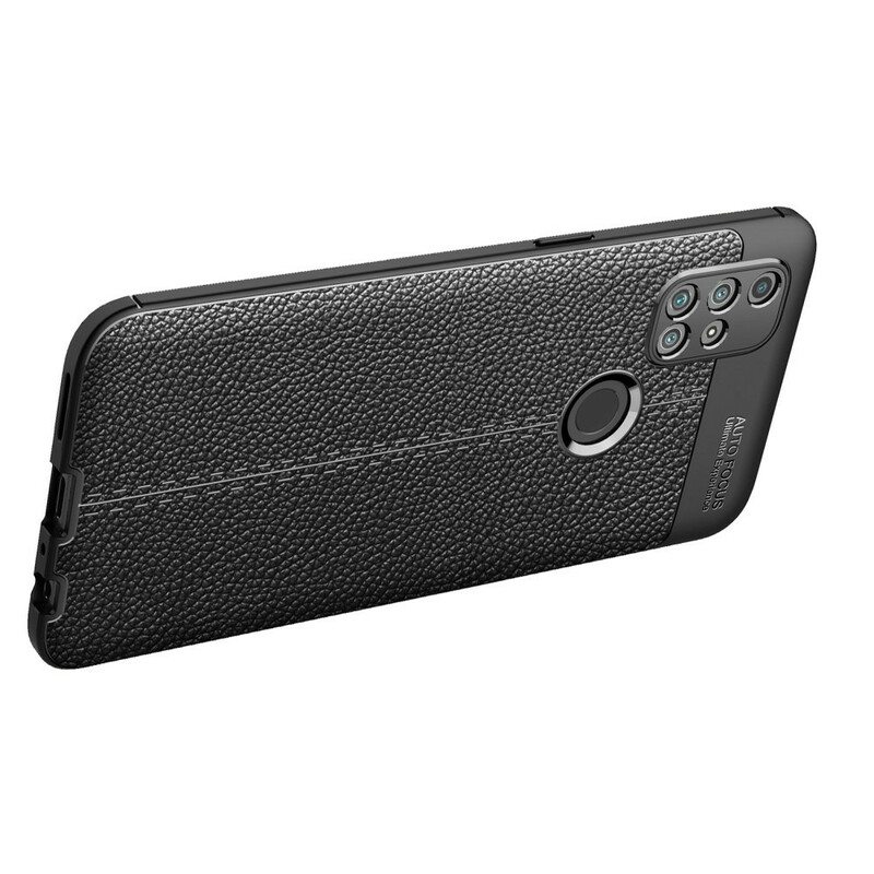 Case OnePlus Nord N10 Kaksilinjainen Litsi-nahkaefekti