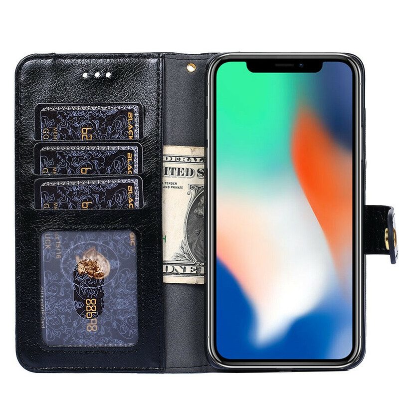 Kotelot OnePlus Nord N10 Edessä Kolikkolaukku Ja Kaulanauha