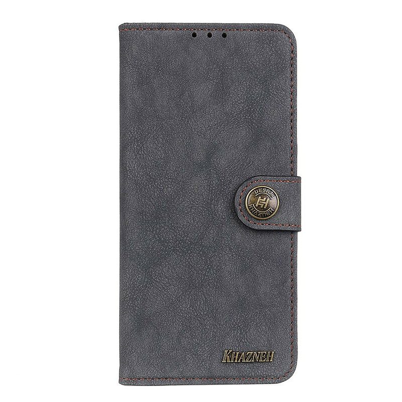 Kotelot OnePlus Nord N10 Khazneh Retro Haljasnahka