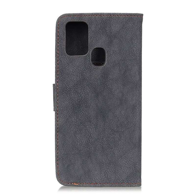 Kotelot OnePlus Nord N10 Khazneh Retro Haljasnahka