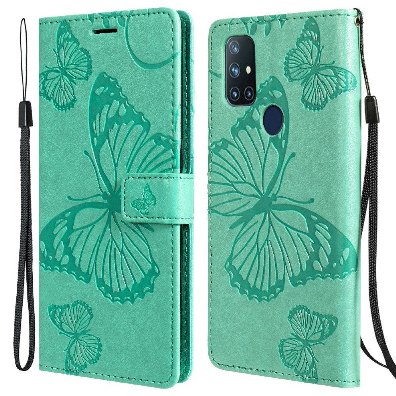 Kotelot OnePlus Nord N10 Suojaketju Kuori Jättiläishihnaperhoset