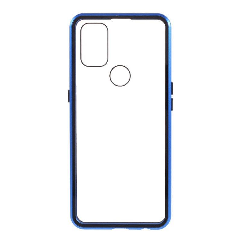 Kuori OnePlus Nord N10 Kaksipuolinen Magneettinen Karkaistu Lasi Ja Metalli