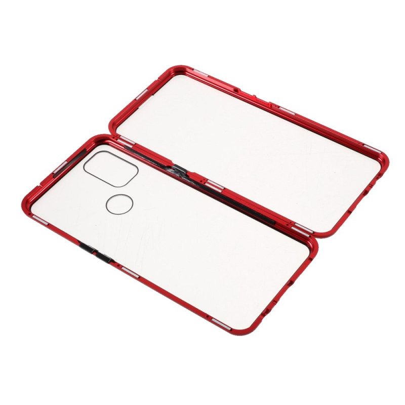 Kuori OnePlus Nord N10 Kaksipuolinen Magneettinen Karkaistu Lasi Ja Metalli