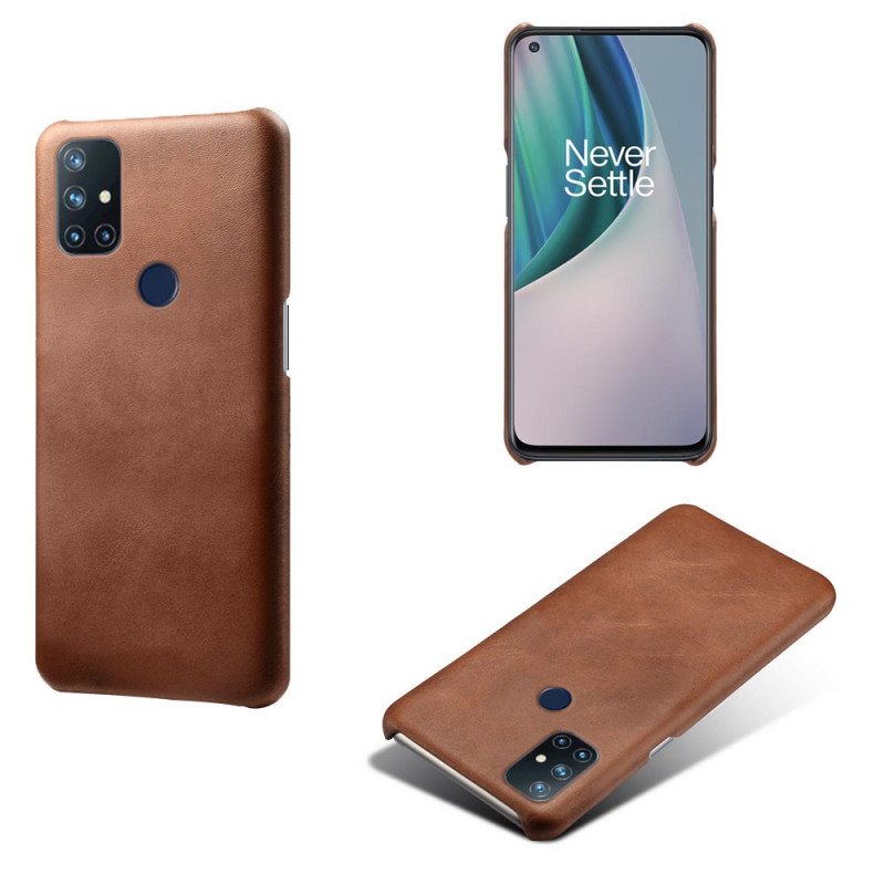 Kuori OnePlus Nord N10 Ksq-nahkaefekti