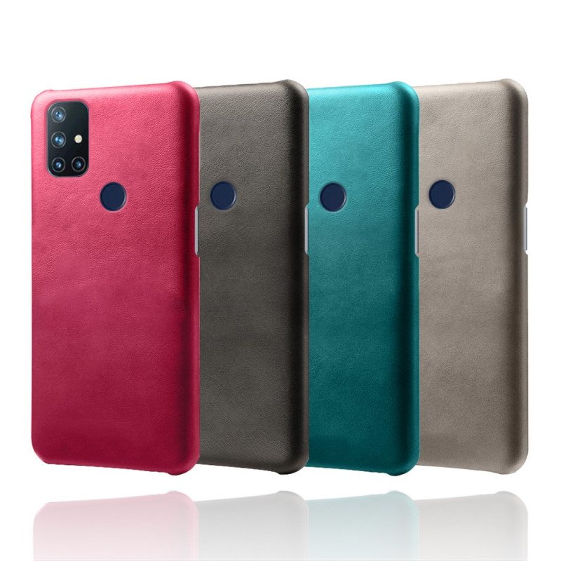 Kuori OnePlus Nord N10 Ksq-nahkaefekti