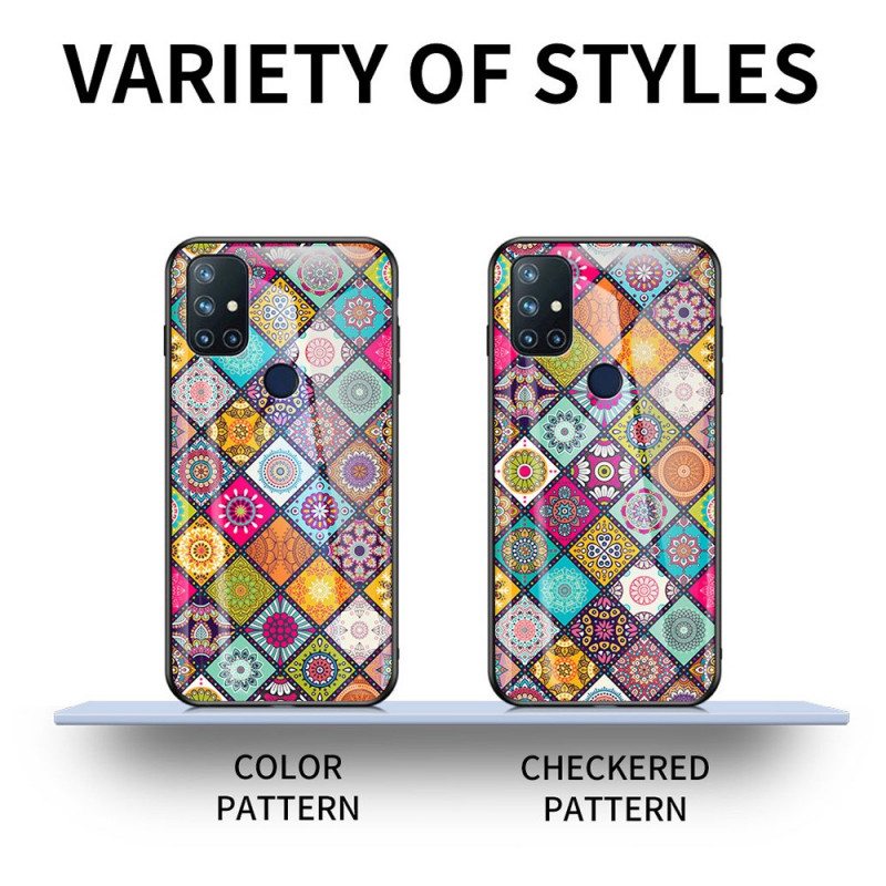 Kuori OnePlus Nord N10 Patchwork Magneettipidike