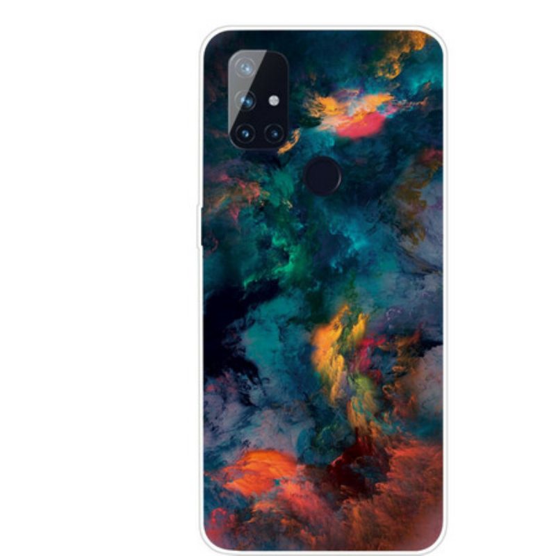 Kuori OnePlus Nord N10 Värikkäitä Pilviä