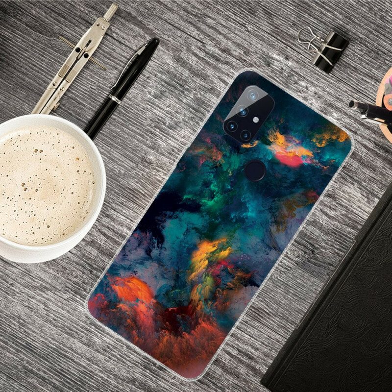Kuori OnePlus Nord N10 Värikkäitä Pilviä