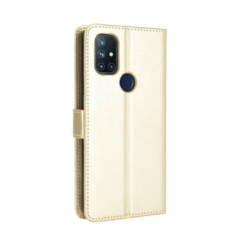 Nahkakotelo OnePlus Nord N10 Näyttävä Keinonahka