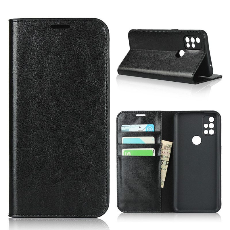 Puhelinkuoret OnePlus Nord N10 Kotelot Flip Aito Nahka