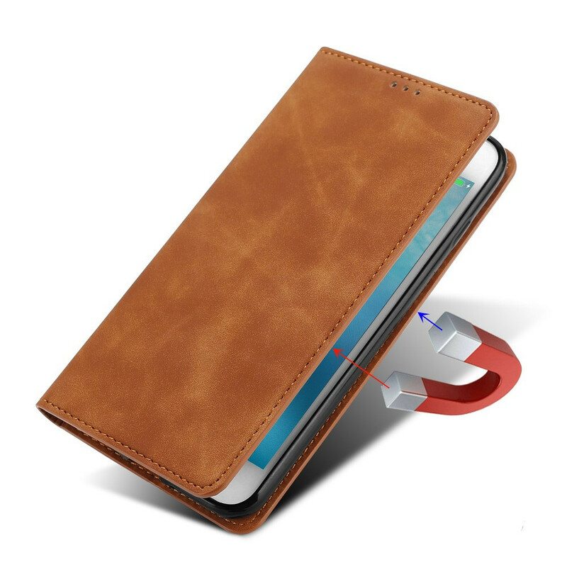 Puhelinkuoret OnePlus Nord N10 Kotelot Flip Silky Touch -nahkaefekti