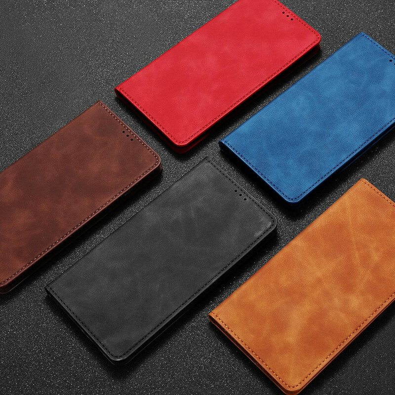 Puhelinkuoret OnePlus Nord N10 Kotelot Flip Silky Touch -nahkaefekti