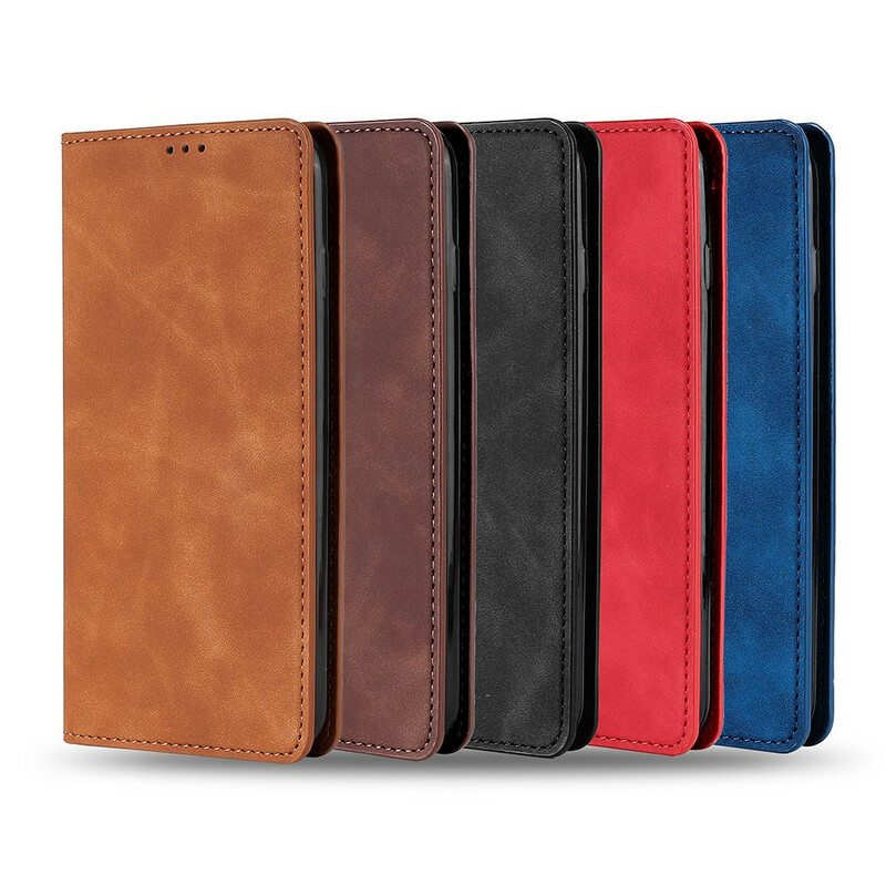 Puhelinkuoret OnePlus Nord N10 Kotelot Flip Silky Touch -nahkaefekti