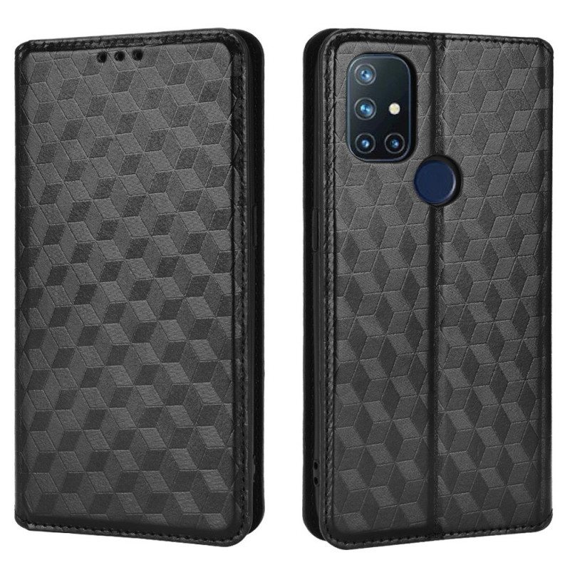 Puhelinkuoret OnePlus Nord N10 Kotelot Flip Timanttinahkaefekti