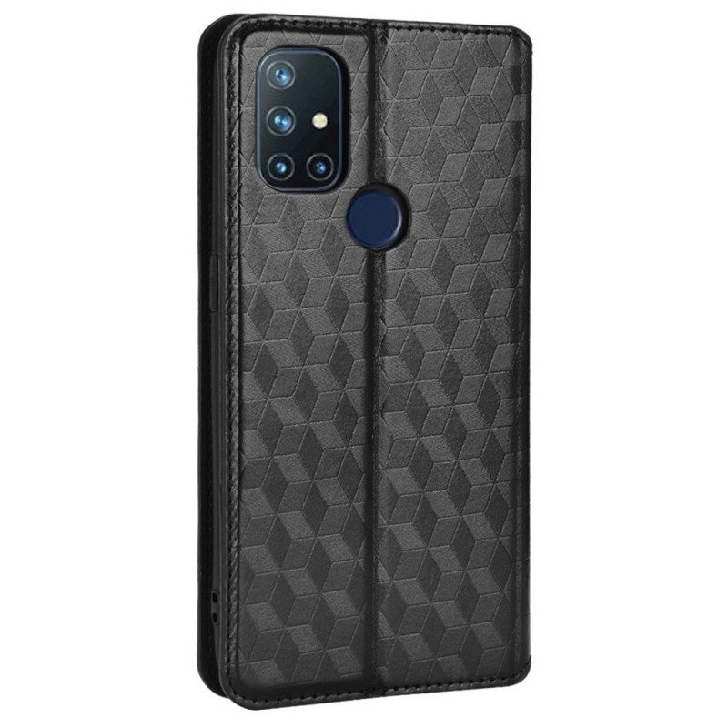 Puhelinkuoret OnePlus Nord N10 Kotelot Flip Timanttinahkaefekti