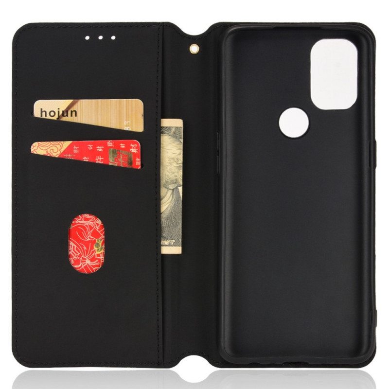 Puhelinkuoret OnePlus Nord N10 Kotelot Flip Timanttinahkaefekti