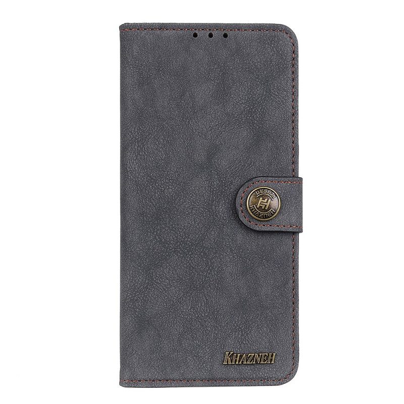 Kotelot Google Pixel 6A Khazneh Retro Halkaistu Keinonahka