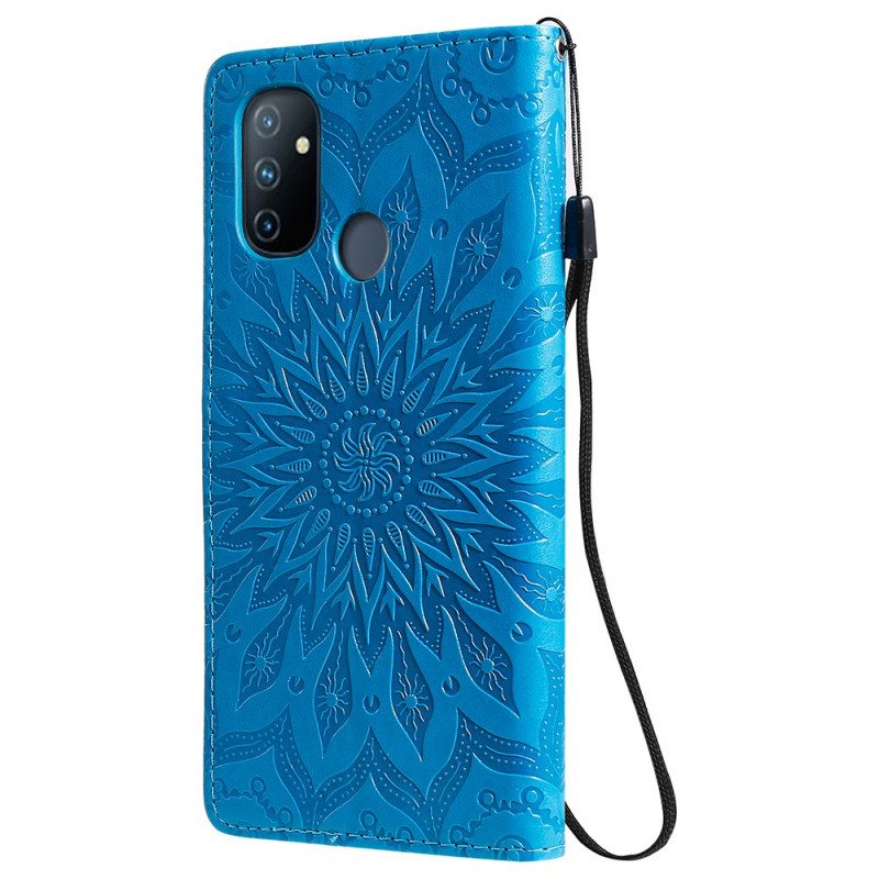 Flip Case OnePlus Nord N100 Auringon Kukka