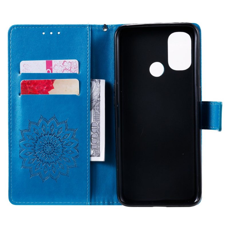 Flip Case OnePlus Nord N100 Auringon Kukka