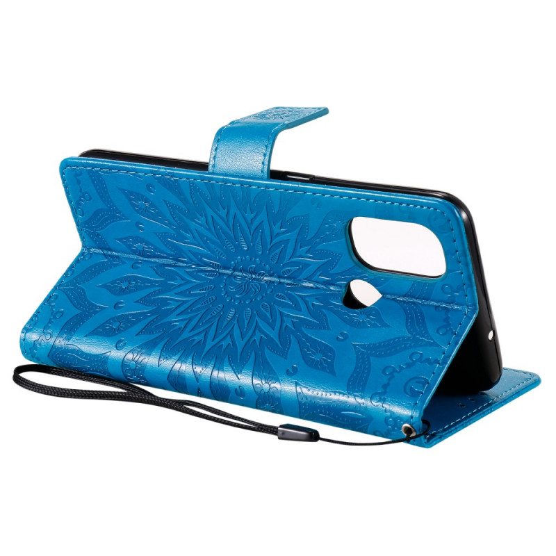 Flip Case OnePlus Nord N100 Auringon Kukka
