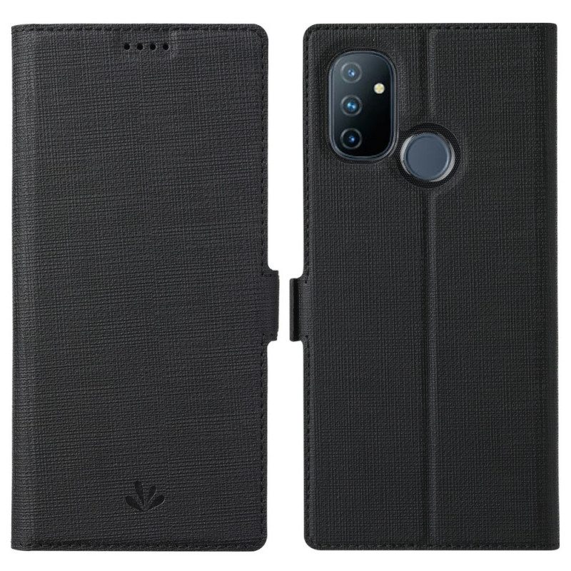 Flip Case OnePlus Nord N100 Teksturoitu Vili